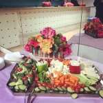 Flower Centerpiece with Food